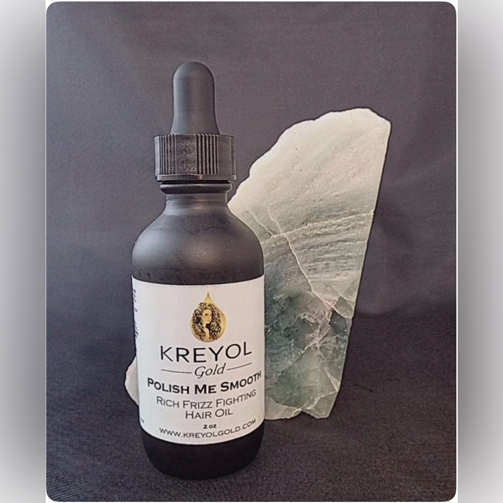 Kreyol Gold ORGANIC POLISH ME SMOOTH Hair Oil - Haitian Black Castor Oil